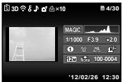 OLYMPUS TG-820 - Press △ (INFO). - 4