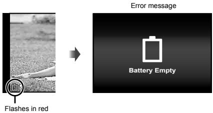 OLYMPUS TG-820 - When to charge the batteries - 1