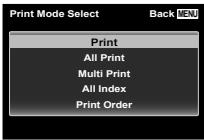OLYMPUS TG-820 - Use △▽ to select [Print], and press the OK button. - 1