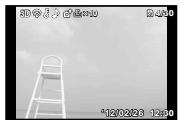 OLYMPUS TG-820 - Press △ (INFO). - 1