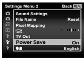 OLYMPUS TG-830 - Use △▽ to select the desired submenu 2 and then press the Ⓞ button. - 1