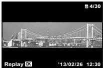 OLYMPUS TG-830 - Select a panorama image during playback. - 1