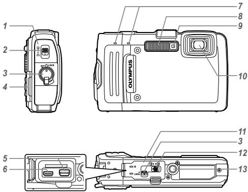 OLYMPUS TG-830 - Names of Parts - 1