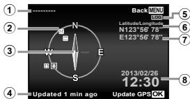 OLYMPUS TG-830 - Press INFO button in the shooting display. - 1