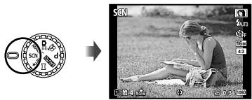 OLYMPUS TG-830 - Use the mode dial to select the shooting mode. - 1