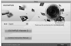 OLYMPUS VG-160 - Insert the supplied CD in a CD-ROM drive. - 3