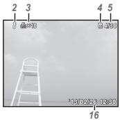 OLYMPUS VG-180 - Playback mode display - 1