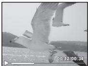 OLYMPUS VG-180 - Playing back movies - 2