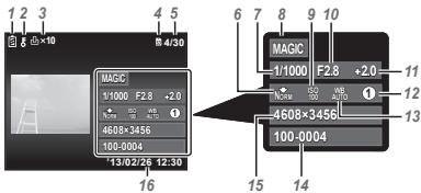 OLYMPUS VG-180 - Playback mode display - 2
