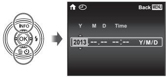 OLYMPUS VG-180 - Turning on the camera and making the initial settings - 1