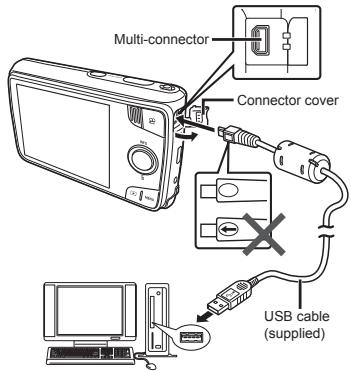 OLYMPUS VH-410 - Connecting with a computer - 1