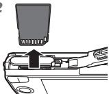 OLYMPUS VH-410 - To remove the card - 2