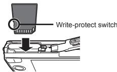 OLYMPUS VH-410 - Inserting and removing the battery and card - 3