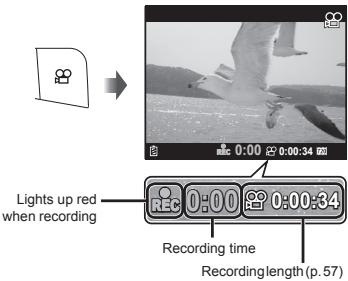 OLYMPUS VH-410 - Press the 🔗 button to start recording. - 1