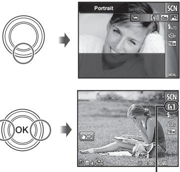 OLYMPUS VH-410 - Selecting the shooting mode - 5