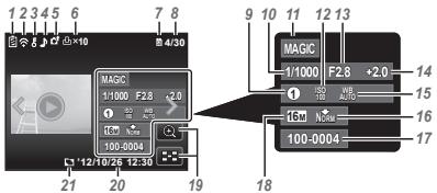 OLYMPUS VH-410 - Playback mode display - 2