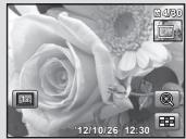 OLYMPUS VH-410 - Press the zoom lever. - 3
