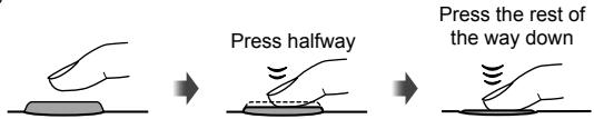 OLYMPUS XZ-10 - Pressing the shutter button halfway and all the way down - 1