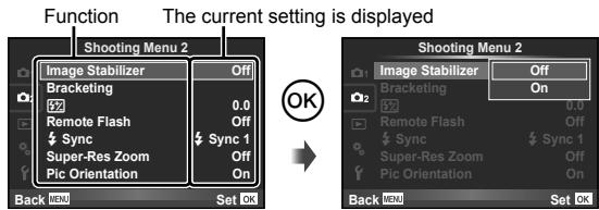 OLYMPUS XZ-10 - Using the menus - 4