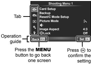 OLYMPUS XZ-10 - Using the menus - 3
