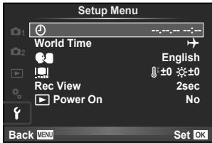 OLYMPUS XZ-10 - Setup Menu - 1