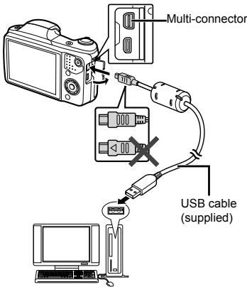 OLYMPUS SZ-16 - Connecting with a computer - 1