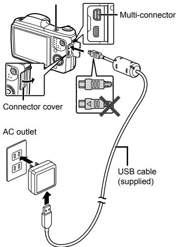 OLYMPUS SZ-16 - Connecting the camera - 1