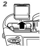 OLYMPUS SZ-16 - To remove the card - 2