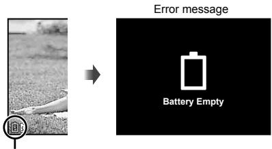 OLYMPUS SZ-16 - When to charge the batteries - 1