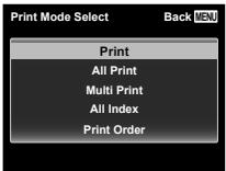 OLYMPUS SZ-16 - Use △▽ to select [Print], and press the Ⓞ button. - 1