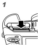 OLYMPUS SZ-16 - To remove the card - 1