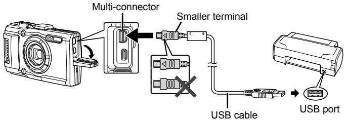 OLYMPUS TG-3 - Connecting the camera - 1