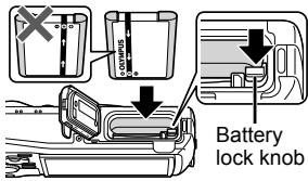OLYMPUS TG-3 - Inserting and removing the battery and card - 2