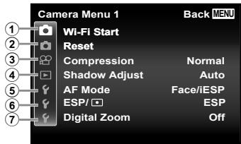 OLYMPUS TG-3 - Setup menu - 1