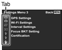 OLYMPUS TG-3 - Customizing the setting - 3