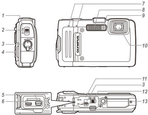 OLYMPUS TG-835 - Names of Parts - 1