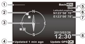 OLYMPUS TG-835 - Press INFO button in the shooting display. - 1