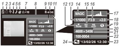 OLYMPUS TG-835 - Playback mode display - 2