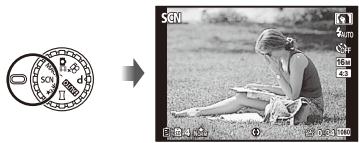 OLYMPUS TG-835 - Use the mode dial to select the shooting mode. - 1