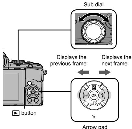 OLYMPUS STYLUS 1S - Press the  button. - 1