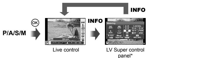 OLYMPUS STYLUS 1S - Switching the function setting panel - 2