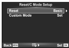 OLYMPUS STYLUS 1S - Reset (Restoring default or custom settings) - 1