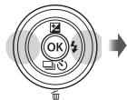 OLYMPUS STYLUS SH-2 - Use ◀▶ (arrow pad) to select the time zone and then press the Ⓞ button. - 1