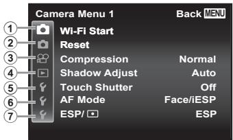 OLYMPUS STYLUS SH-2 - Setup menu - 1