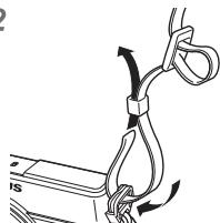 OLYMPUS STYLUS SH-2 - Attaching the camera strap - 3
