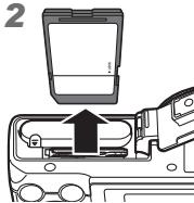 OLYMPUS STYLUS SH-2 - To remove the card - 2