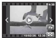 OLYMPUS STYLUS SH-2 - Press the Ⓞ (movie) button again to stop recording. - 1