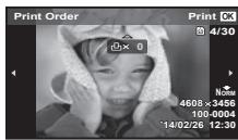 OLYMPUS TG 850 - ■ Single-frame print reservations [□] - 1