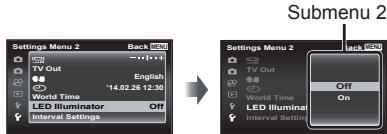 OLYMPUS TG 850 - Using the setup menu - 4