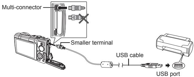 OLYMPUS TG 850 - Connecting the camera - 1